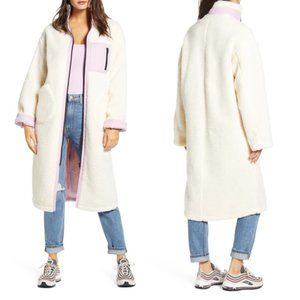 NWOT Longline Teddy Fleece Coat by J.O.A.